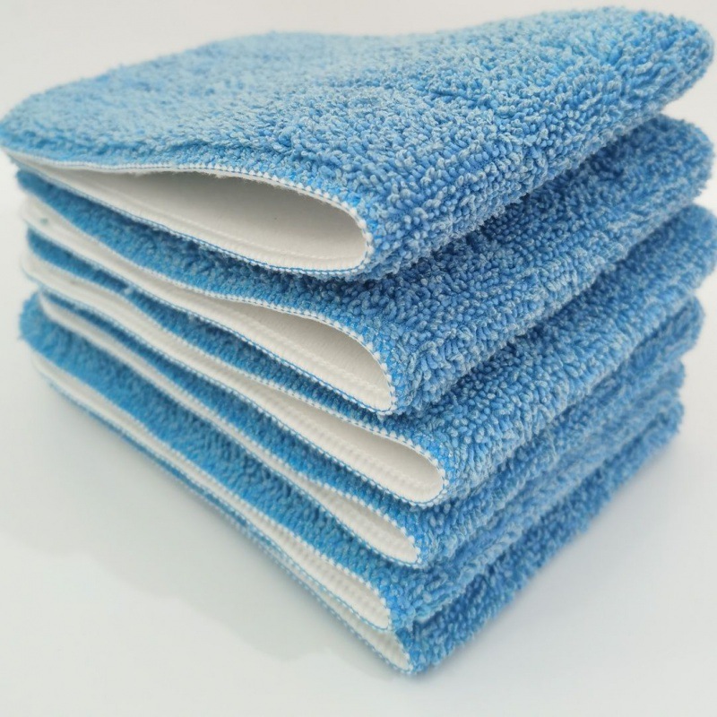 粘贴式平板拖把替换布 喷水拖把布 魔术贴纤维布 尺寸47*15.5