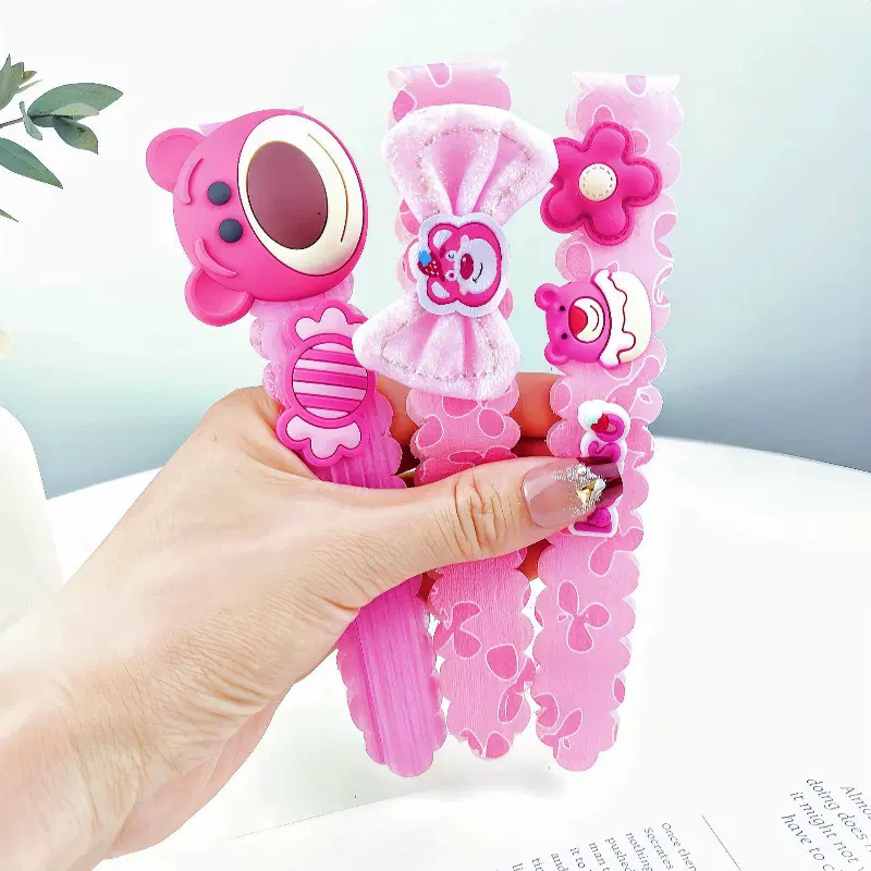 儿童新款库洛米魔术贴发饰女孩韩版网红刘海贴碎发贴卡通发箍头饰