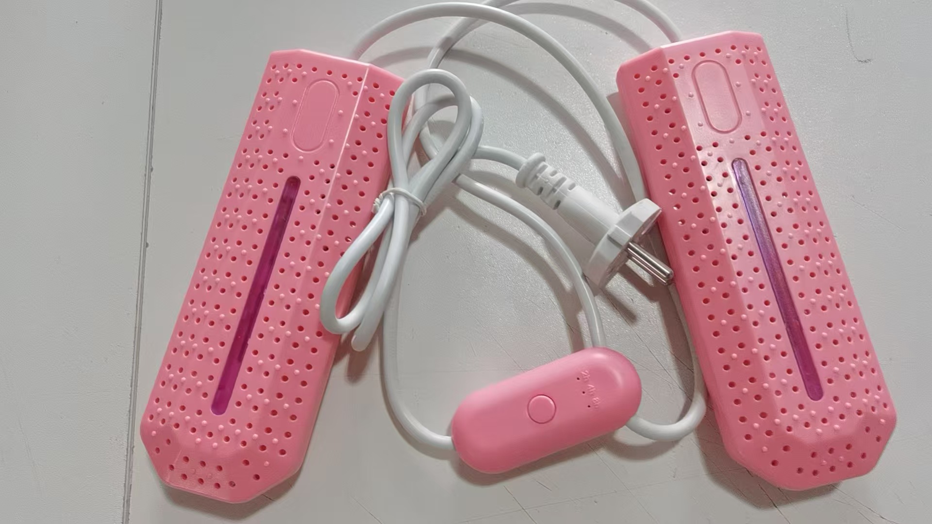 양면 보라색 램프 유럽 표준 시간 제한 모델 핑크