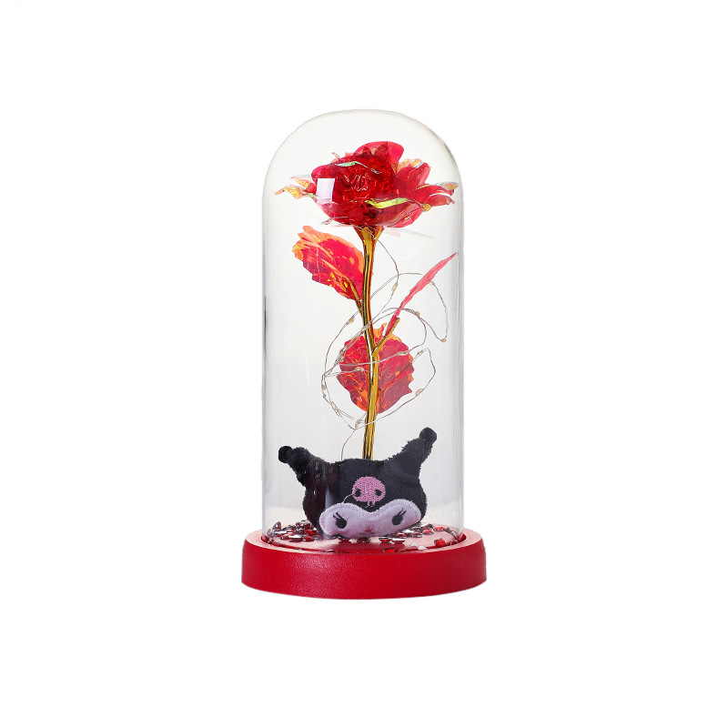 Colomi color rosa dorada eterna flor de la vida día de la madre día de San Valentín regalos de Navidad adornos regalos de cumpleaños transfronterizos