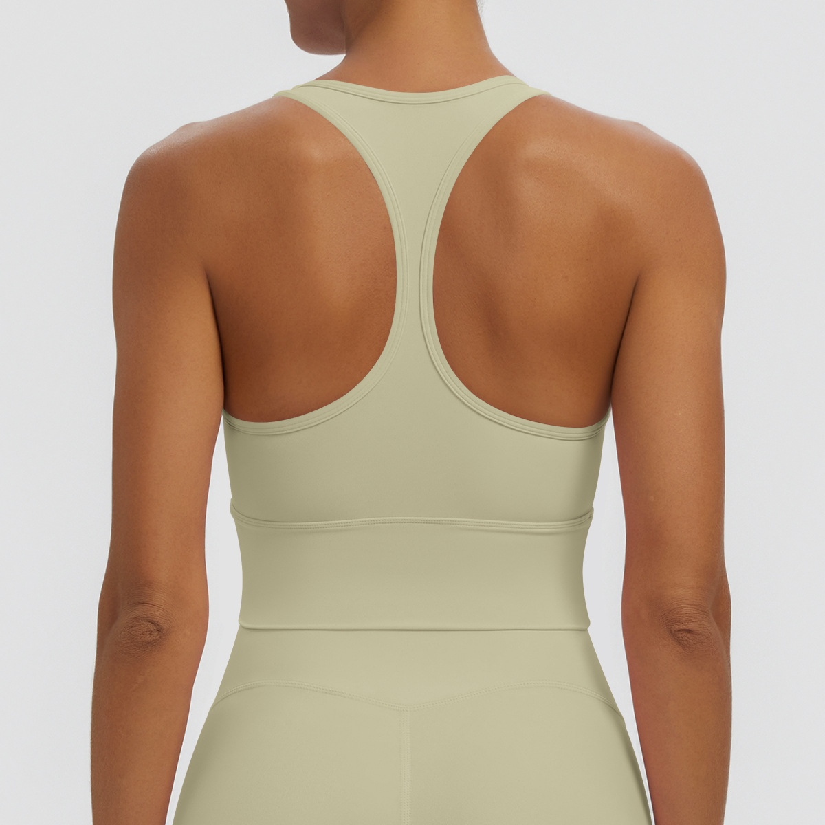 Nuevo transfronterizo sólido I-shaped hermosa espalda apretada ropa interior deportiva transpirable correr fitness yoga chaleco chaleco mujer image 12
