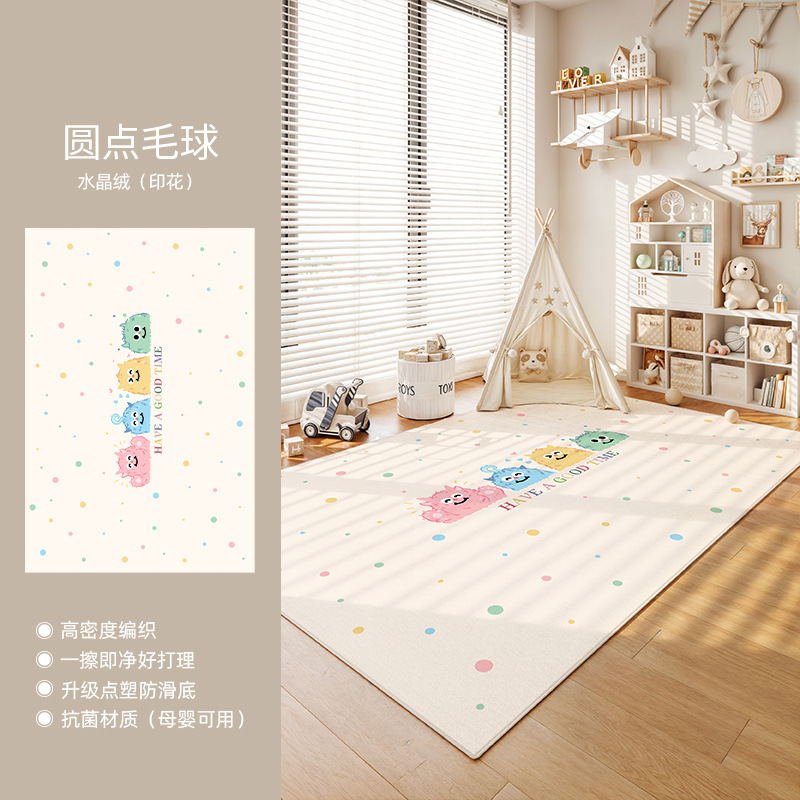 크리스탈 벨벳 폴카 도트 퍼 볼