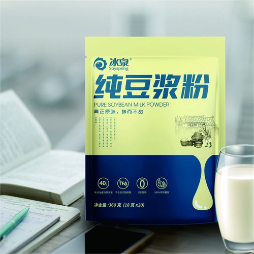 Bingquan 360g pure soy milk powder bagged independent small package nutritious breakfast drink without added sucrose soybean powder wholesale