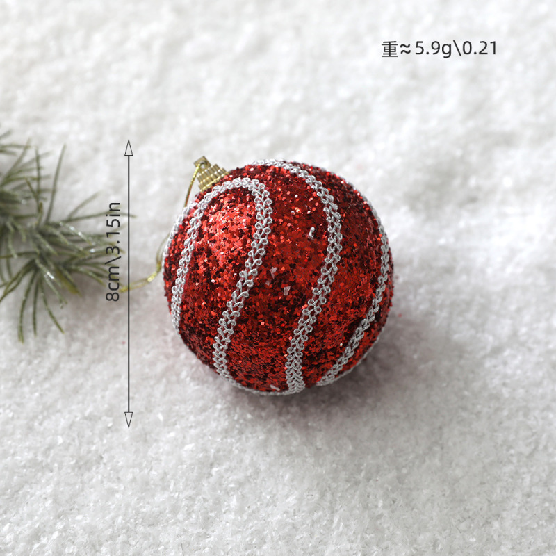 レモンクリスマス装飾クリスマスツリー装飾カラーボールピンクボールクリスマス装飾品8cmペンダントクリスマスボール|undefined
