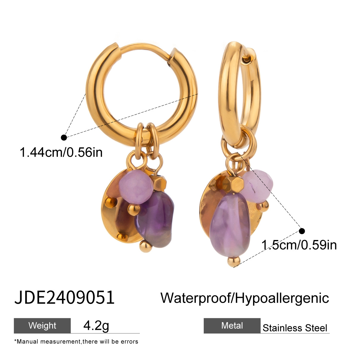 9g Weight PVD Coated Gold Plating Process 304 Stainless Steel Ear Needle Material Real Gold Plated Plating Material Charm Sleeper Hoop Earrings, Drop Earrings Classification 1 Pair Quantity Holiday, Street Occasion 304 Stainless Steel Material Geometric, Sun, Moon Pattern All Seasons Season Women's Gender Retro, IG Style Style Waterproof Non Tarnish, Plating Craft PVD Coated Real Gold Plated Geometric Sun Moon 304 Stainless Steel Retro IG Style Waterproof Non Tarnish Charm Sleeper Hoop Earrings Drop Earrings 18