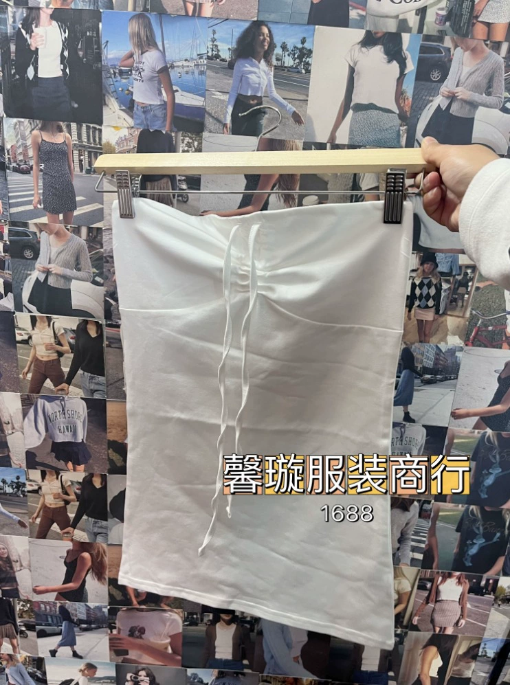 Топ-труба женский (BM), бантик, плиссировка, открытые плечи, приталенный, one size