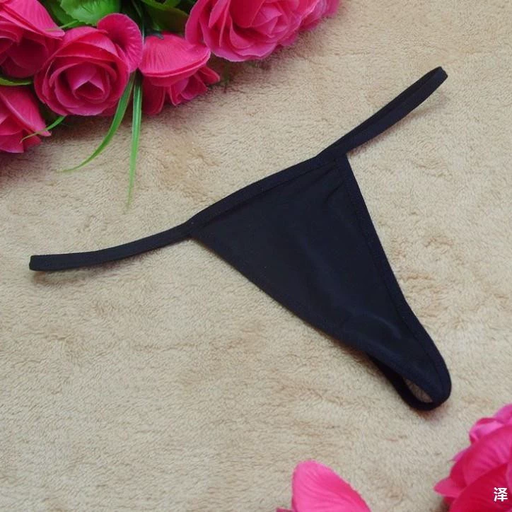 Простой thong T-штаны, черные, белые, красные, желтые и синие многоцветные варианты женского сексуального нижнего белья