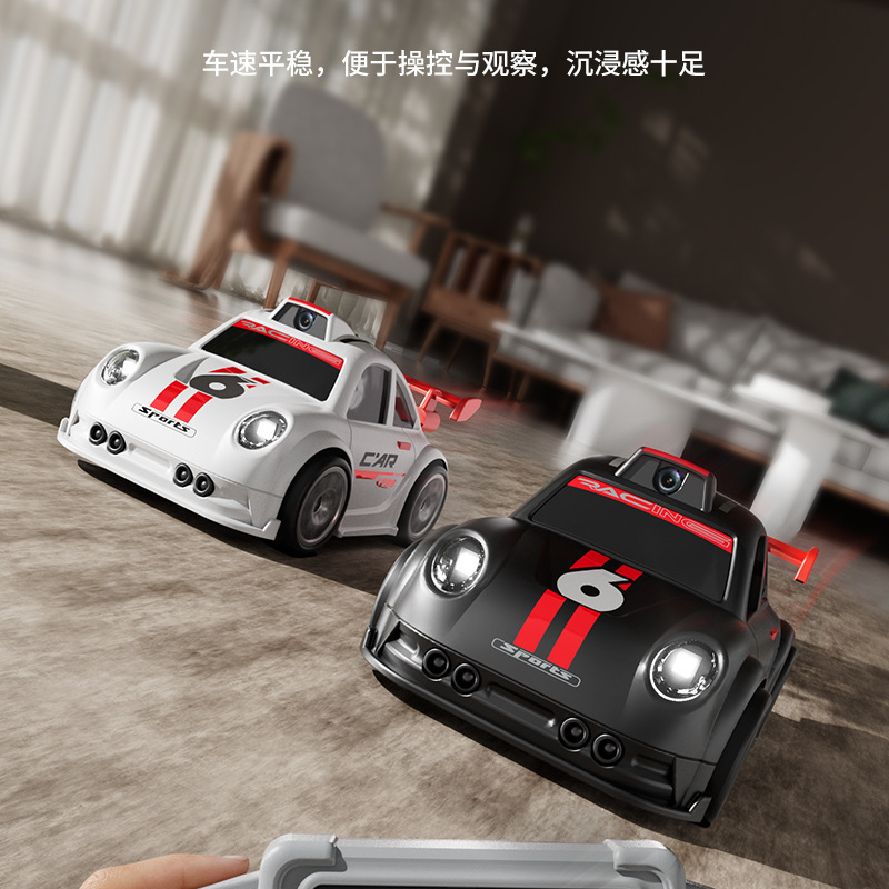 跨境C6迷你遥控车带高清摄像头屏控智能感应跟随逃跑rc遥控漂移车