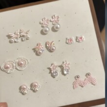 韩系甜美滴油珍珠耳钉精致简约设计感小众耳坠耳环轻奢高级感耳饰