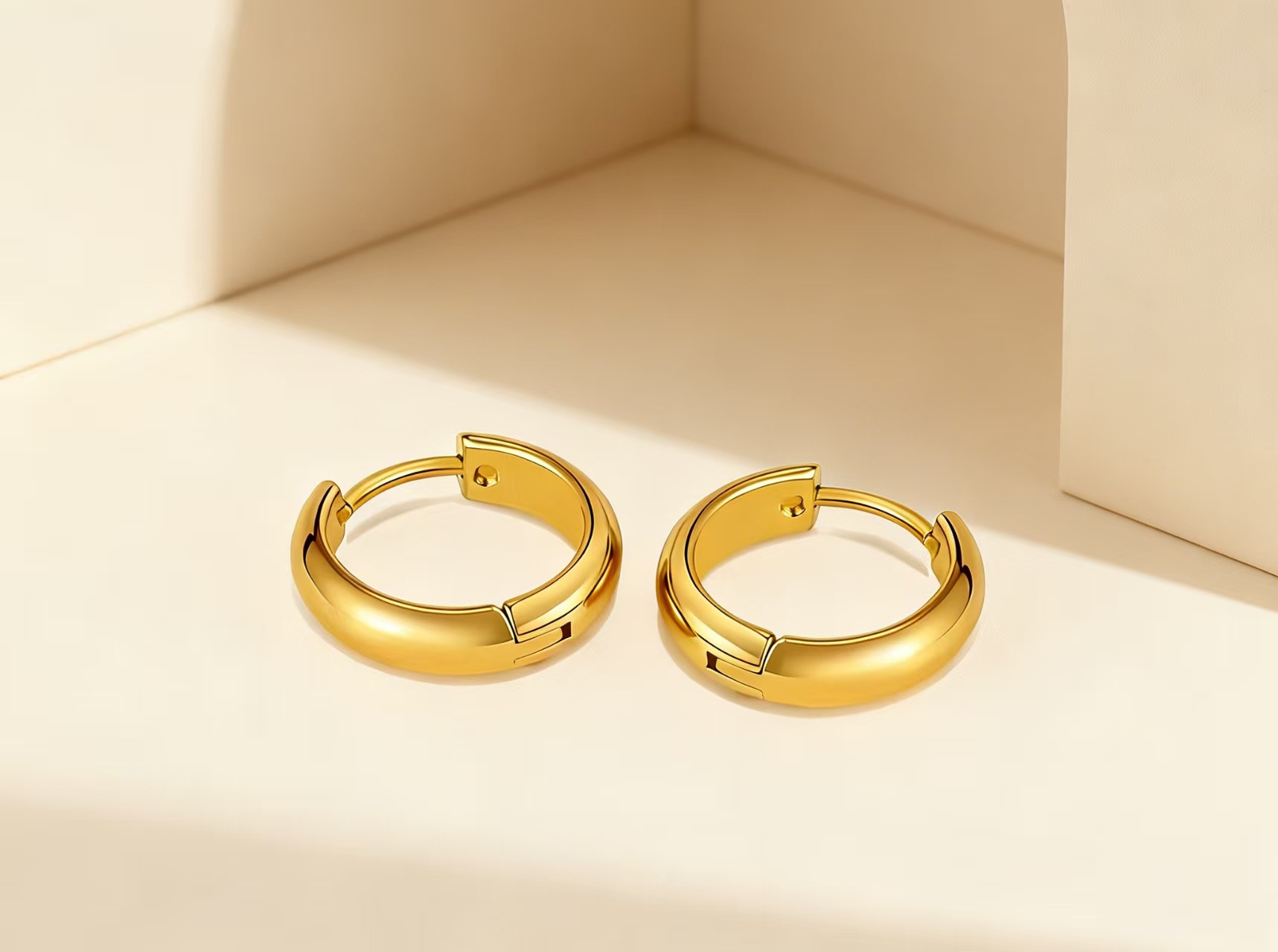 Minimalist Arc Drop Earrings For Women Elegant Commuter Jewellery_voghion.com