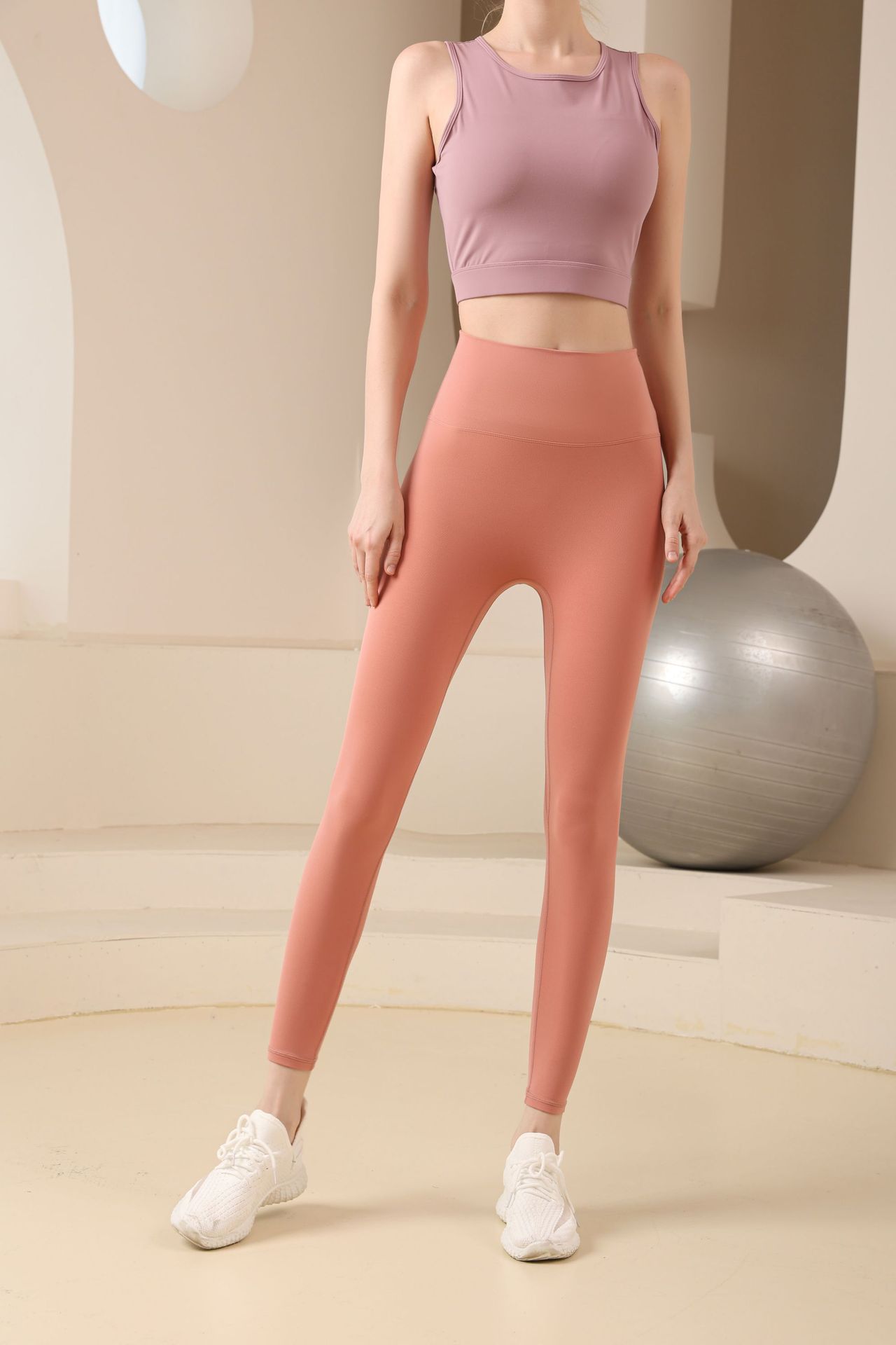 Style Simple Couleur Unie Nylon Mélange De Coton Actif Bas Leggings display picture 82