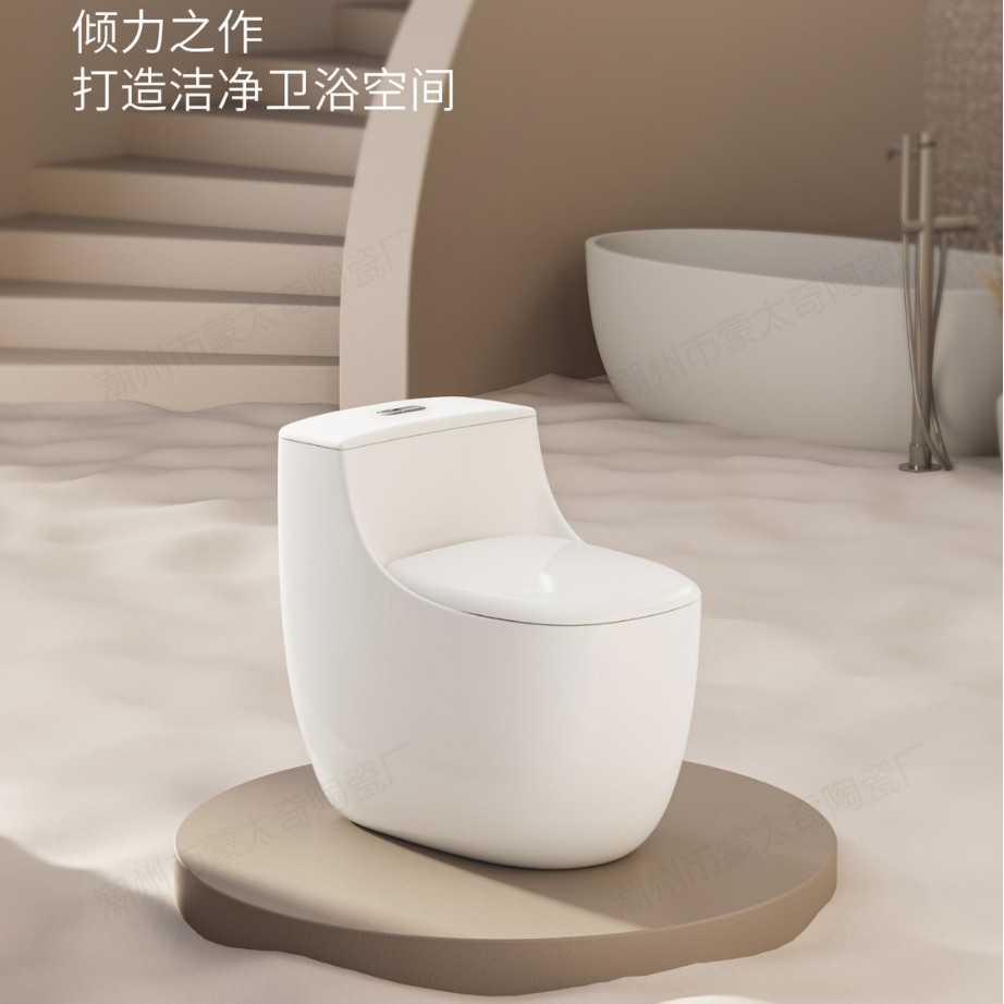 Inodoro personalizado de apartamento pequeño, tubería grande, inyección de cerámica, sifón, ingeniería doméstica, fábrica, venta al por mayor, transfronteriza