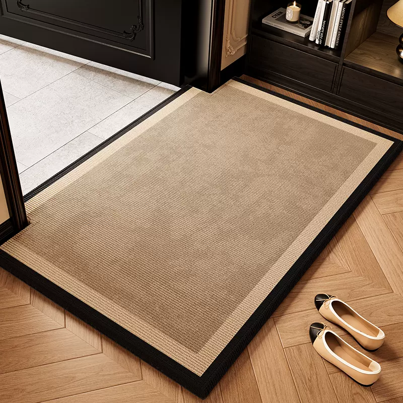 现货批发高级感圈绒TPR防滑入户门地垫进门脚垫玄关入户门垫地毯