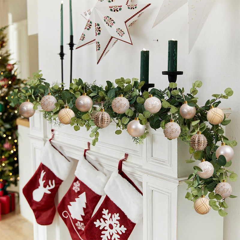 Amazon explosión decoraciones de Navidad pintadas bolsas de regalo de Navidad colgantes de árbol de Navidad colgantes de árbol de Navidad al por mayor