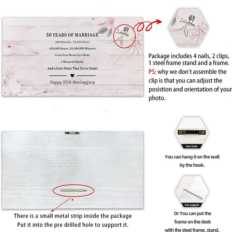 Marco DE FOTOS conmemorativo de boda de madera marco de fotos creativo marco de fotos decoración de boda conmemorativa diseño de marco de fotos de boda