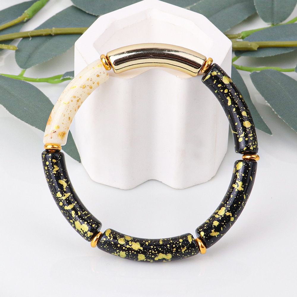 Fashion Round Arylic Plating Womenu0027S Bangle 1 Piece