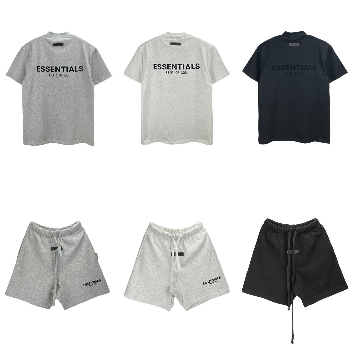 Summer new high street fashion brand FOG men's casual sports short-sleeved shorts suit wholesale coil thin fabric