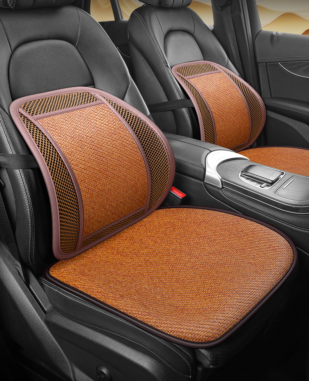 Summer Car Lumbar Support Cushion Breathable Office Seat Massage Lumbar Cushion Waist Support Car Backrest Cushion