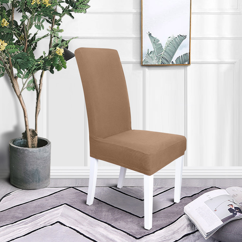 Transfronterizo al por mayor elástico agitado cubierta de silla de terciopelo general color sólido engrosado fábrica de cubierta de silla de restaurante hotel