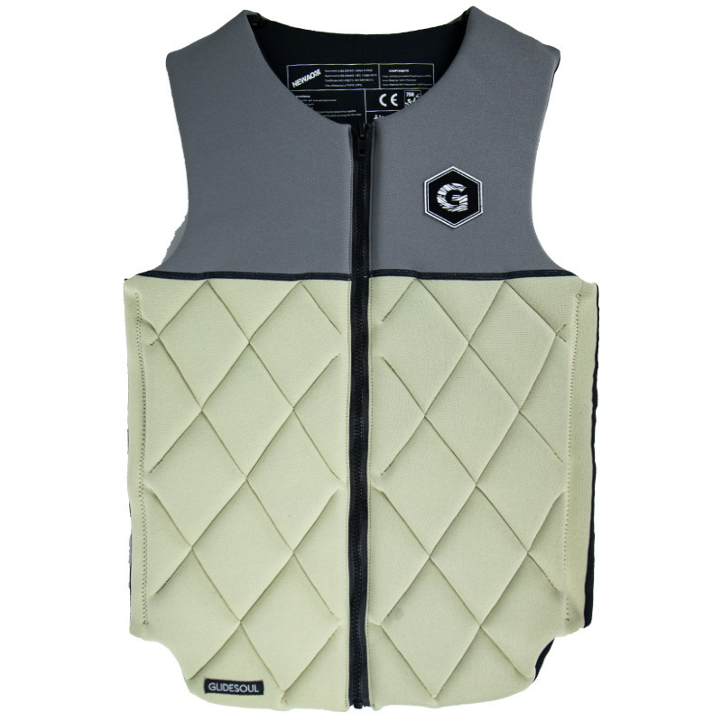 GLIDESOUL成人防撞衣救生衣背心浮力衣服专业摩托艇皮划艇马甲
