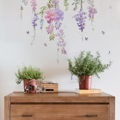 zsz1090新款植物花藤蝴蝶裝飾牆貼兒童房客廳臥室創意牆貼畫PVC