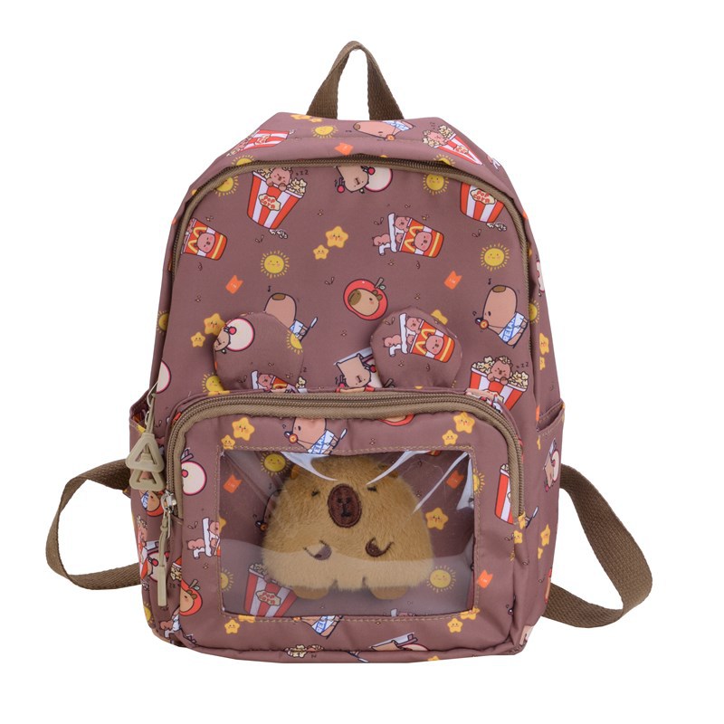 Mochila de moda para niños, nueva mochila casual con estampado de dibujos animados para niños y niñas, mochila de moda para bebés de gran capacidad
