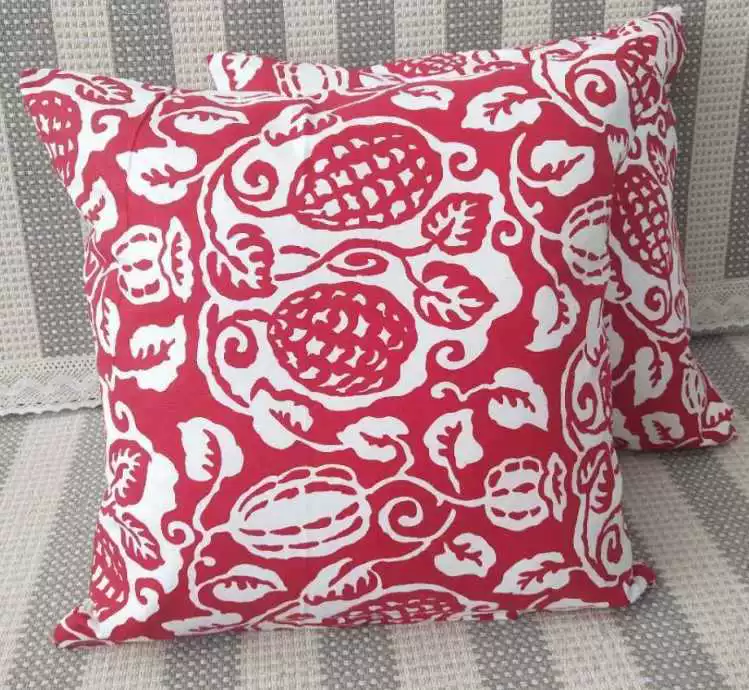 Cotton pillow, pillowcase, square sofa for bed, increased thickness