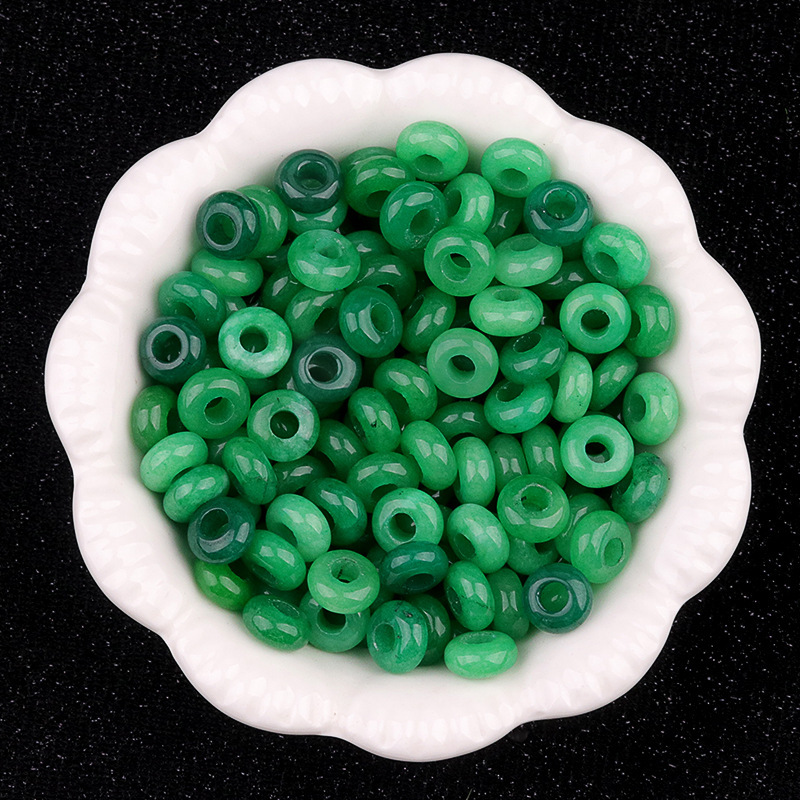 1081-大穴ビーズ 5 × 10 ミリメートル天然水晶瑪瑙大穴ビーズ DIY ビーズネックレスブレスレットアクセサリー材料|undefined