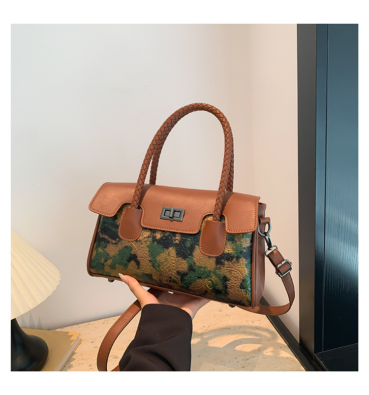 Women's Retro Handbag Chinese Style Shoulder Bag For Mature Women_voghion.com