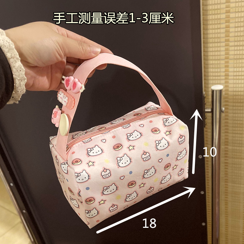 化粧品バッグコレクション猫便利な化粧品バッグ旅行トイレタリー収納袋立体ハンドバッグ大容量|undefined