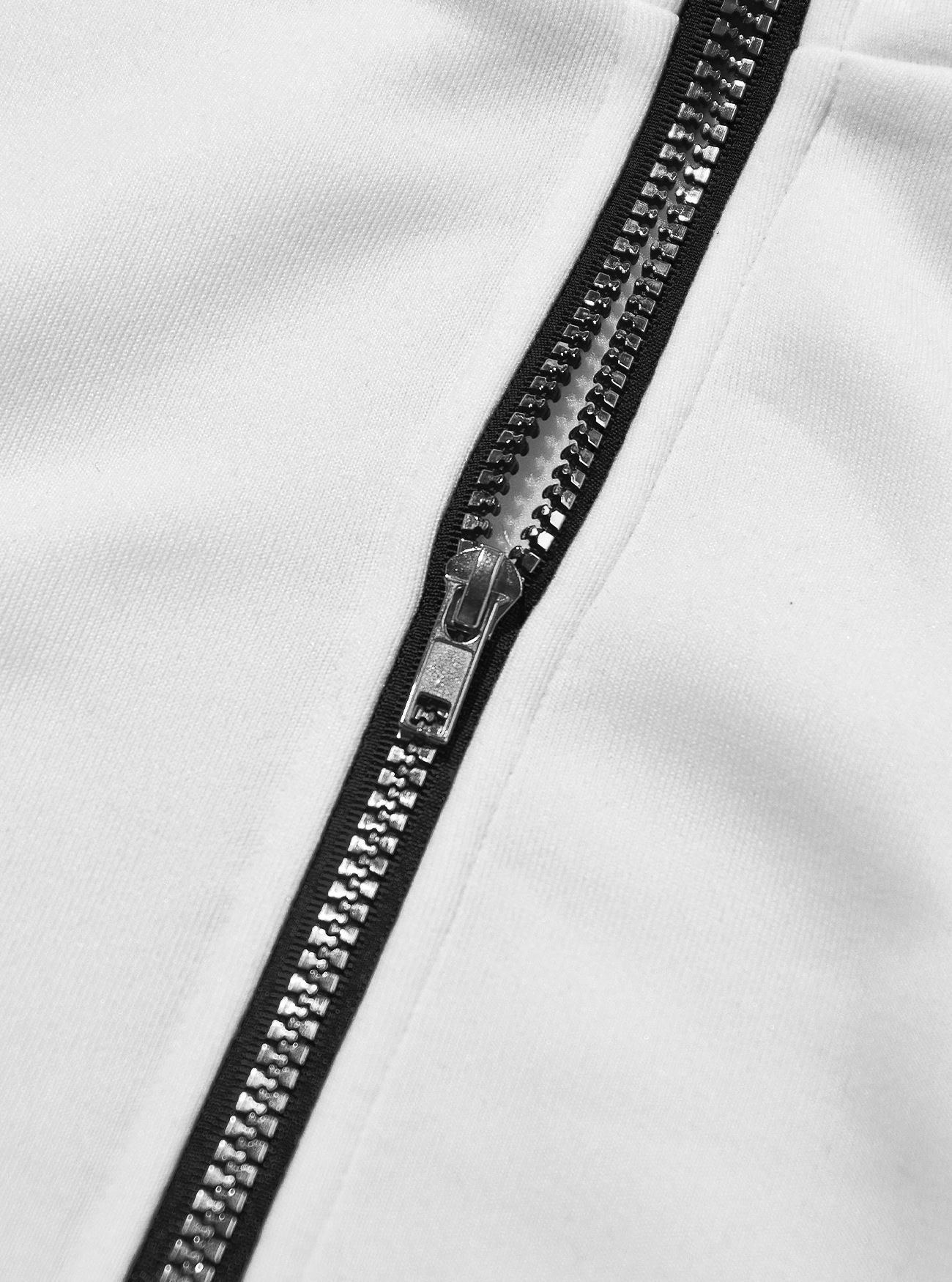 Giacca con cappuccio e zip da uomo autunno inverno monocromo_voghion.com