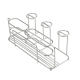 Cross-Border Mouthwash Toothbrush Cup Holder Wall-Mounted Bathroom Toothbrush Rack 3-Cup Stainless Steel Electric Toothbrush Holder