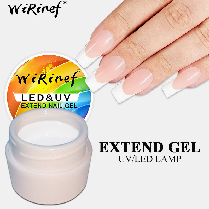 Cross-border supply of nail 8ml phototherapy glue UV base extension glue 3 color French gel products nail glue