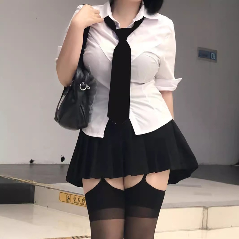 Slight Chubby plus size American-style Waist Spice Girl White Shirt Women's Short-sleeved Pure Desire Design Sense Niche Outward Shirt Spring and Summer