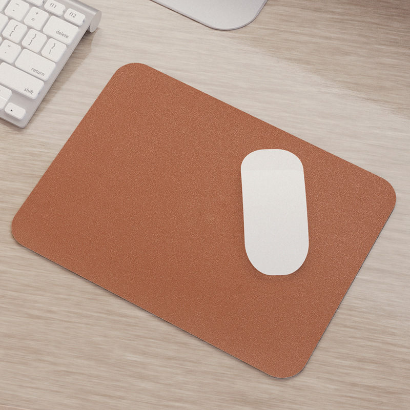 Pad de ratón de corteza simple de color sólido pequeño publicidad tablero de computadora portátil de oficina de juegos de ratón al por mayor