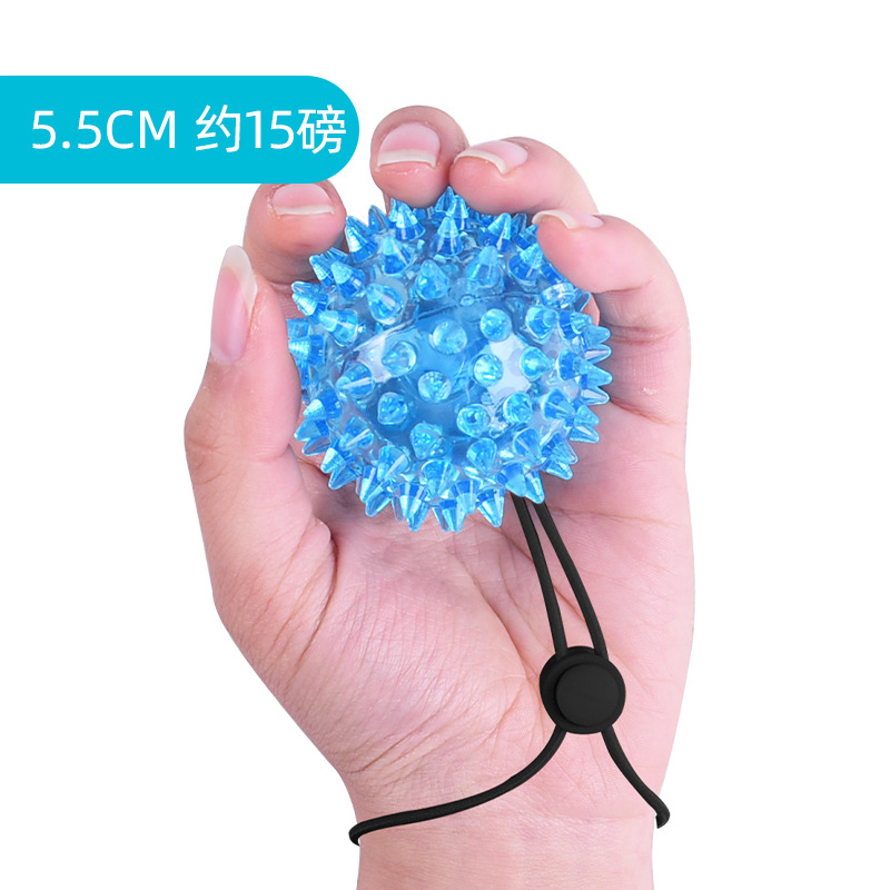 TPR Bola de erizo de cuatro dedos Entrenamiento de agarre primario Bola suave Rehabilitación de ancianos Parálisis parcial Masaje de viento Bola de dedos Práctica de manos