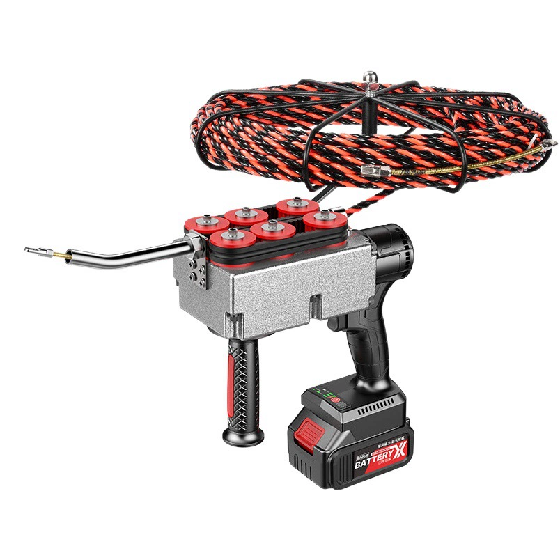 Бесщеточный литиевый Электрический резьбонарезной станок аккумуляторная машина чертежа провода электрический провод волочения машина трубы кабель электрик провод волочения машина оптом