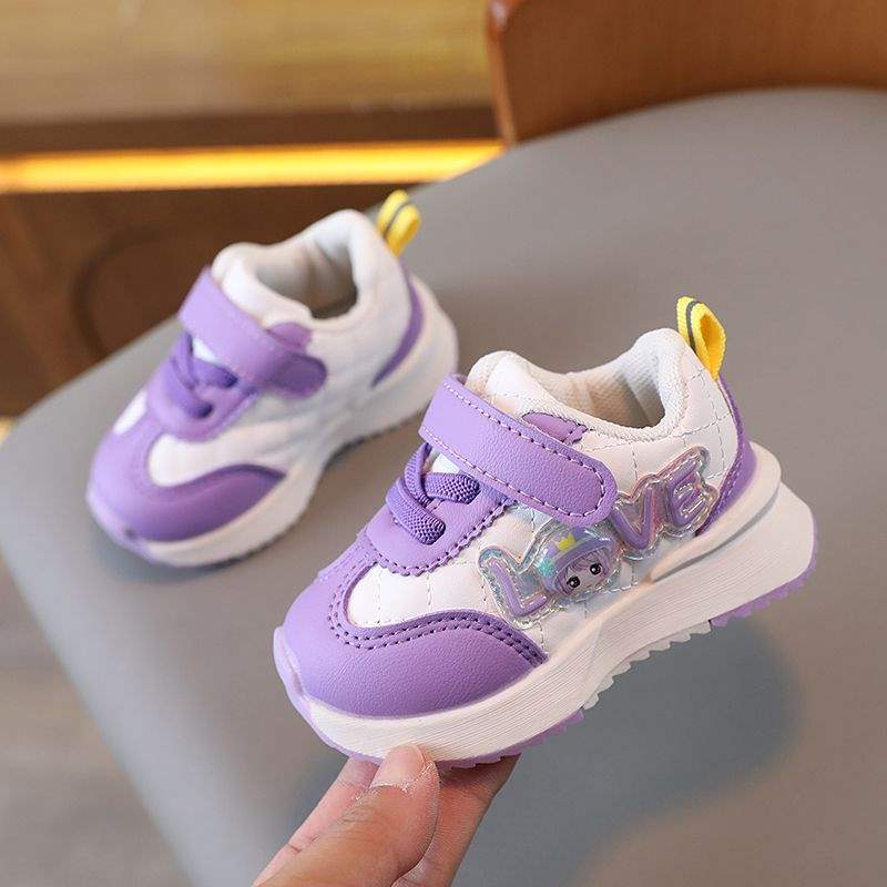 宝宝运动鞋秋季新款婴儿软底学步鞋1一3岁女小童单鞋防滑公主鞋子