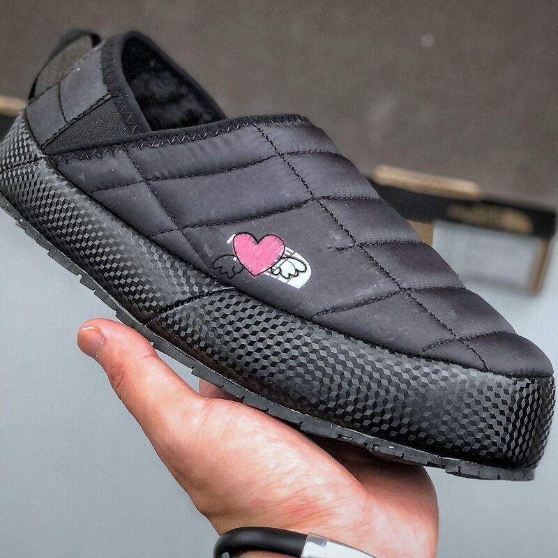 Putian Shoes High-End Version Tnf North Face Loafers for Men and Women, Slip-On Warm Cotton Shoes, Comfortable Casual Shoes