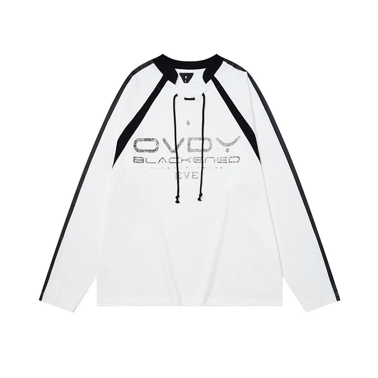 Men's Clothing contrast color raglan sleeve long sleeve T shirt_voghion.com