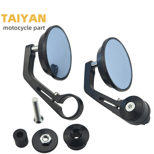 Modified motorcycle mirror, universal for electric bikes and scooters, 22mm full aluminum handlebar mirror, backup mirror