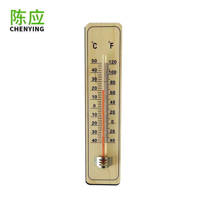 Chen Ying 090-1 Pine Thermometer Measuring Indoor and Outdoor Wooden Red Kerosene Greenhouse Thermometer Wholesale Chen Ying 090-1 Pine Thermometer Measuring Indoor and Outdoor Wooden Red Kerosene Greenhouse Thermometer Wholesale