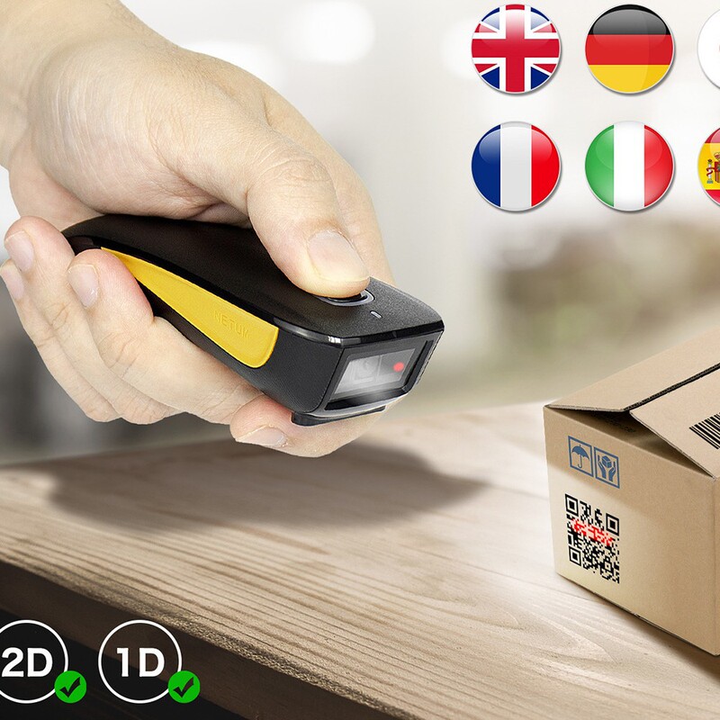 Netum C750 Pocket Mini Bluetooth Wireless 2D Barcode Scanner Netum C750 Pocket Mini Bluetooth Wireless 2D Barcode Scanner