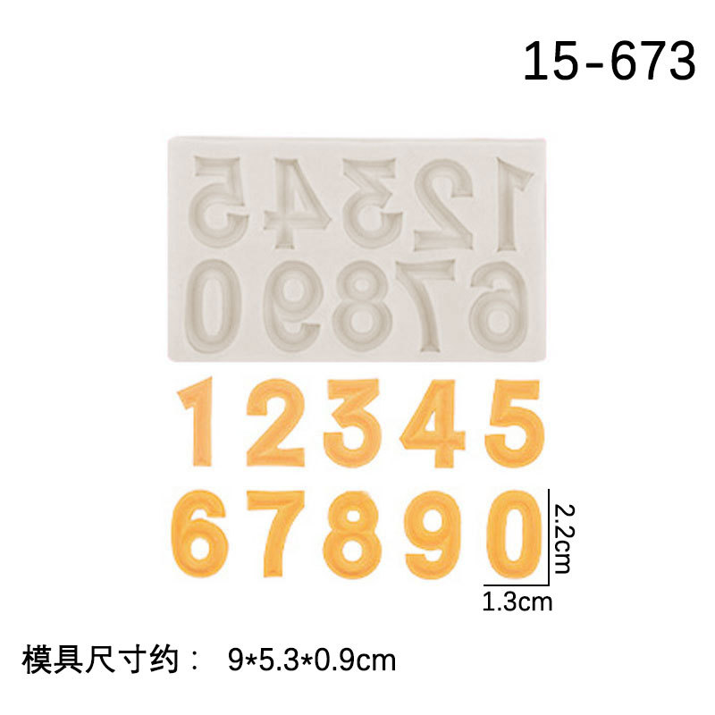 DIY chocolate arcilla pastel decoración epoxi accesorios fondant hornear carta digital vela yeso molde de silicona