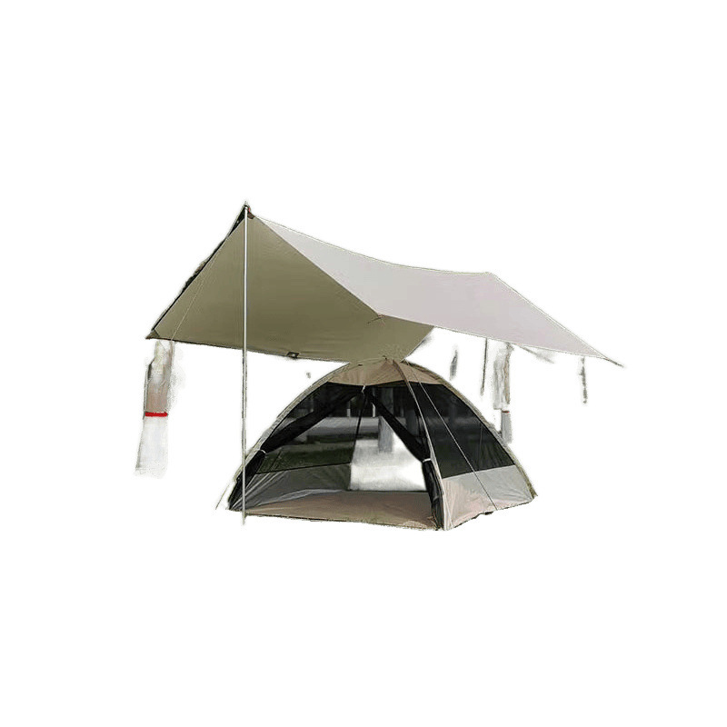 Camping tent set mariposa lluvia sombrilla de vinilo