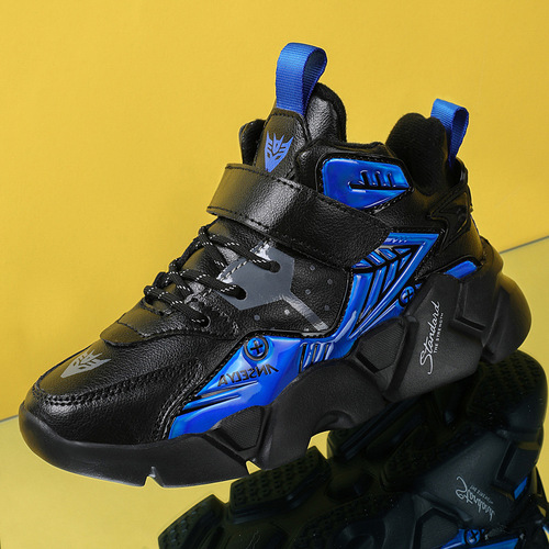 Spring Fashion Boys' Sports Shoes for Big Kids, Comfortable Running Shoes for Children, Soft Sole Sports Shoes for Primary School Students