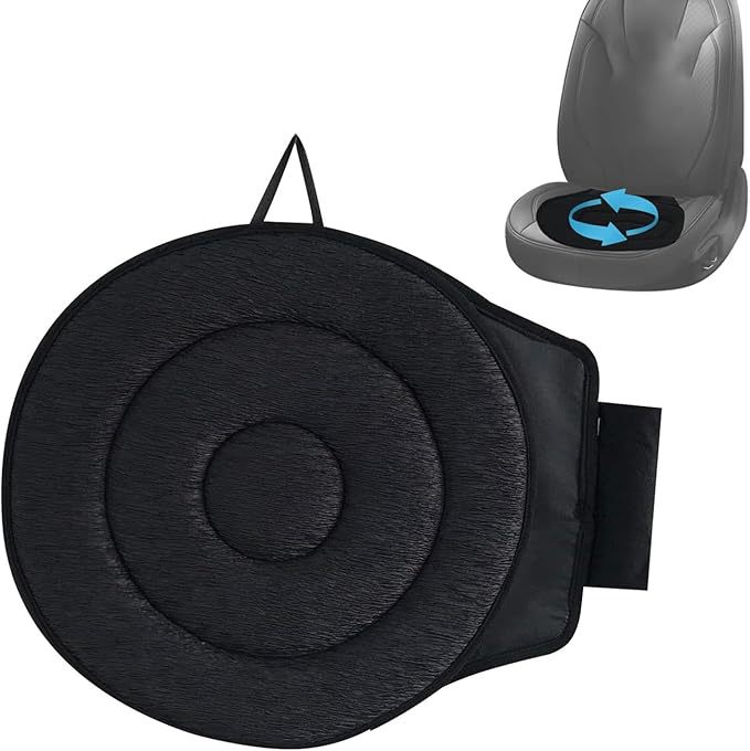 Car seat cushion 360 ° Rotating car seat cushion with breathable mesh fabric, 360-degree rotating car seat cushion for the elderly