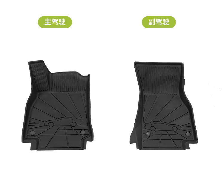 Suitable for Audi A6L, eco-friendly TPE injection-molded car floor mats, custom-fit interior, full coverage, waterproof, dirt-resistant protective mats