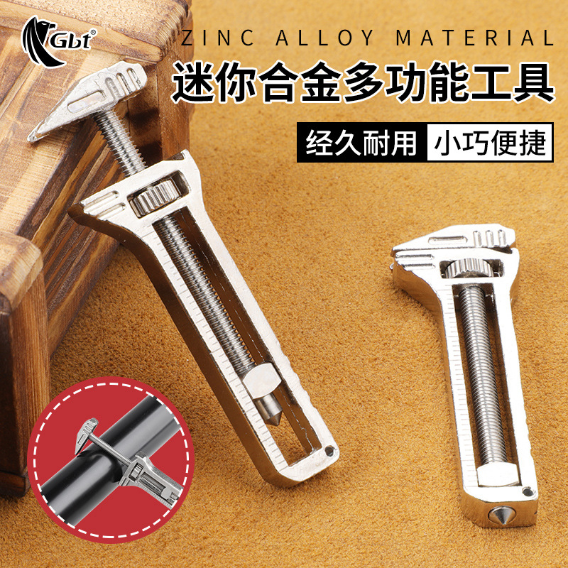 Keychain Bottle Opener Ruler Window Breaker Wrench Multifunctional Portable Pocket Edc Combination Camping Tool Equipment