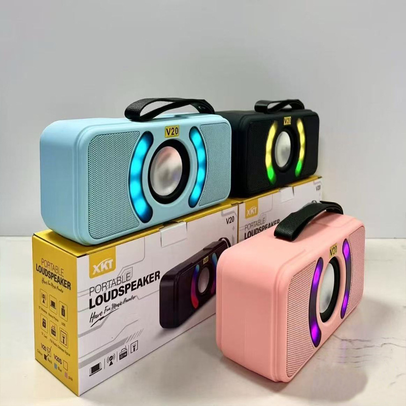 新款蓝牙音箱高颜值氛围灯户外便携式大功率家用高音质低音炮音响|undefined